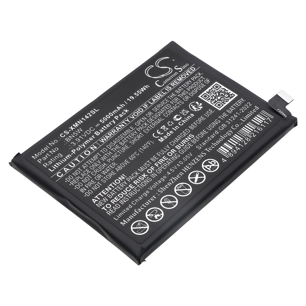 Redni BN5W 3.91V 5000mAh / 19.55Wh matkapuhelimen akku