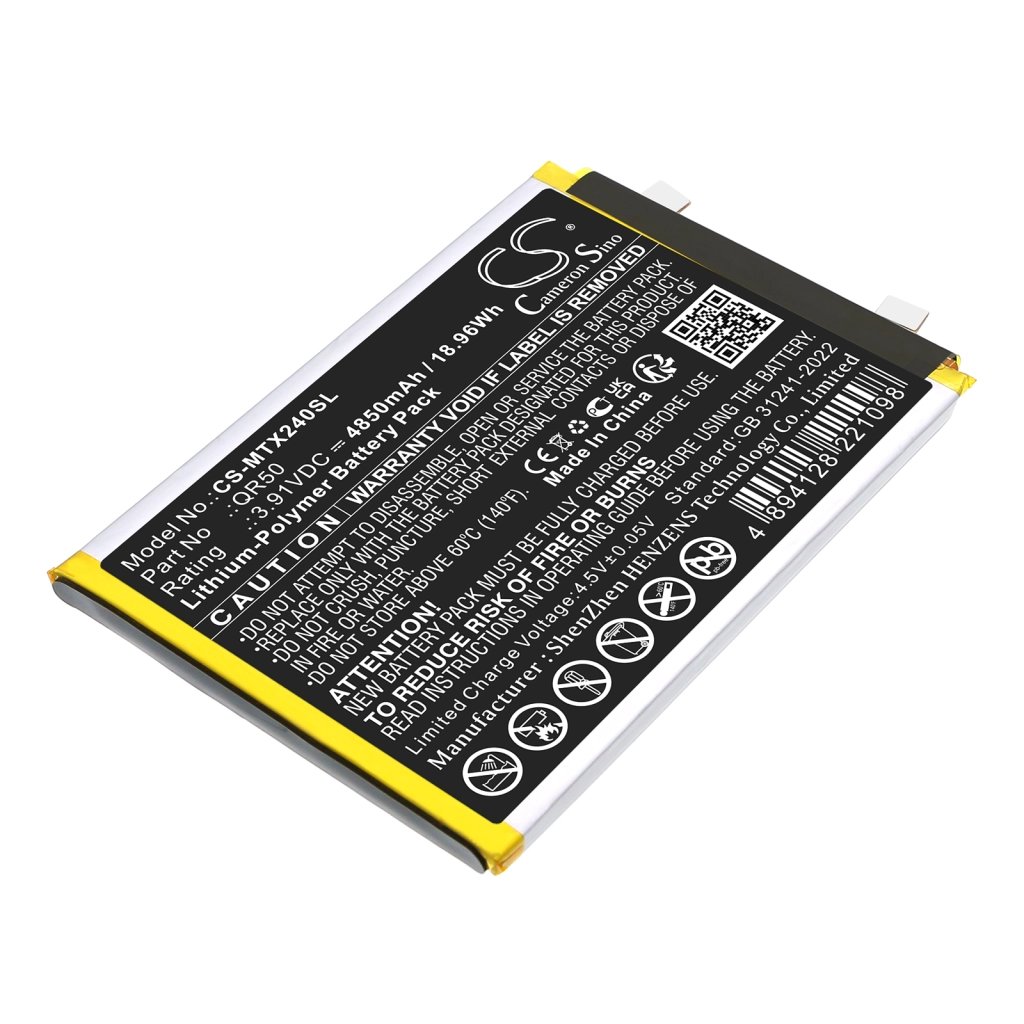 Motorola QR50,SB18E18870,SB18E18871 3.91V 4850mAh / 18.96Wh matkapuhelimen akku