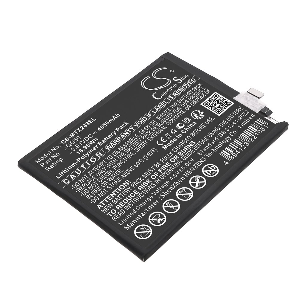 Motorola QG50,SB18E21836,SB18E21837 3.91V 4850mAh / 18.96Wh matkapuhelimen akku