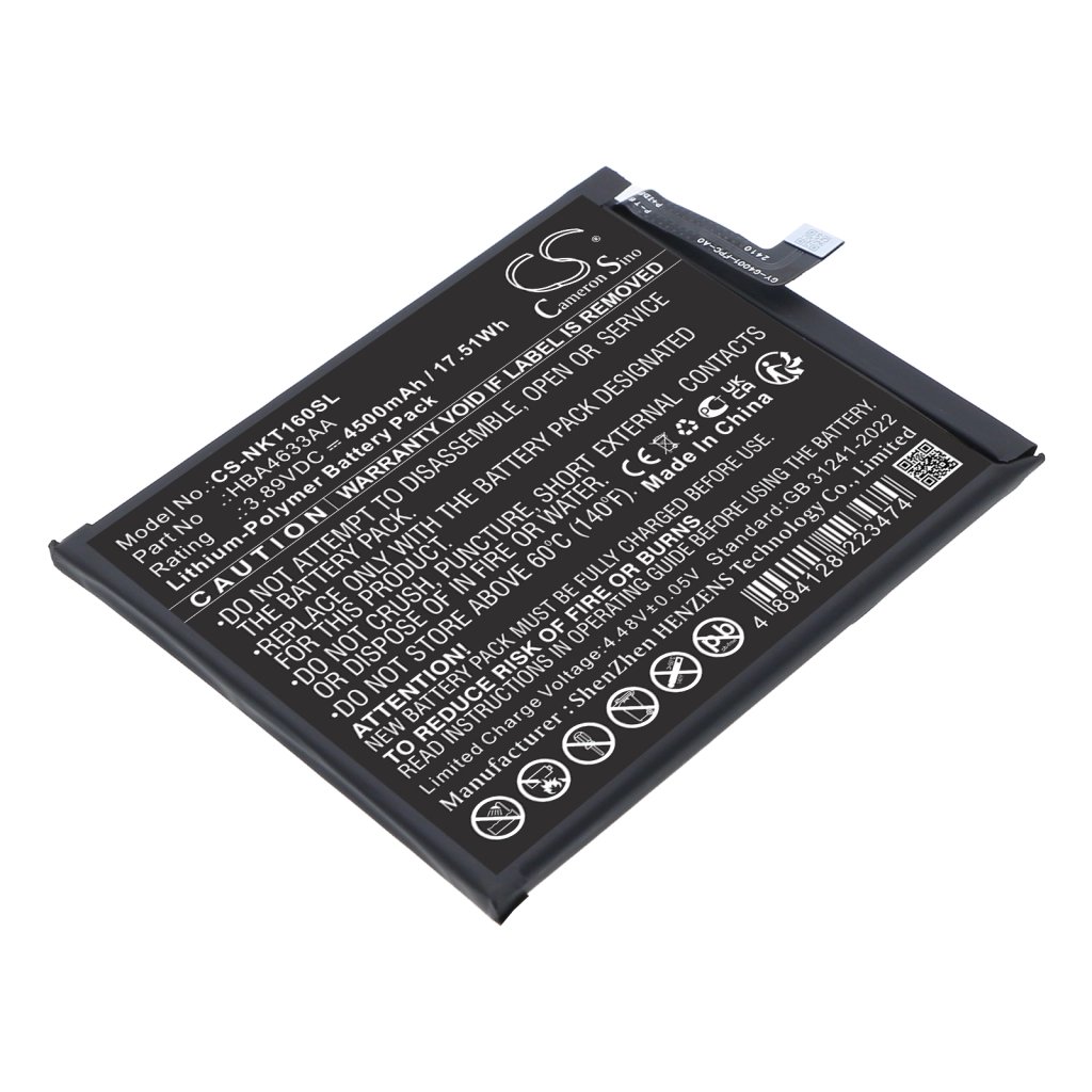 Nokia HBA4633AA 3.89V 4500mAh / 17.51Wh Mobile, SmartPhone Battery