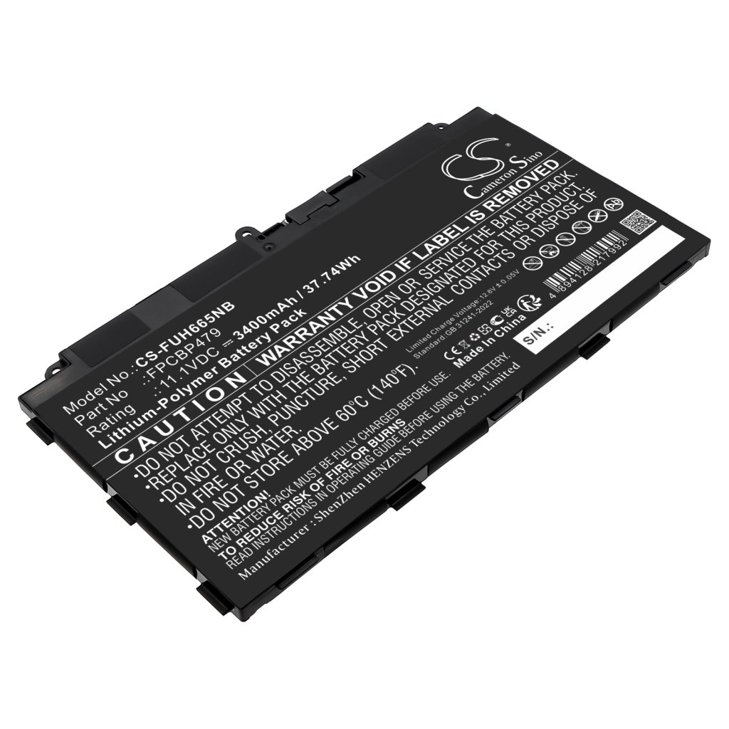CS sülearvuti aku Fujitsu CP785375-XX,FPCBP479 11.1V 3400mAh / 37.74Wh
