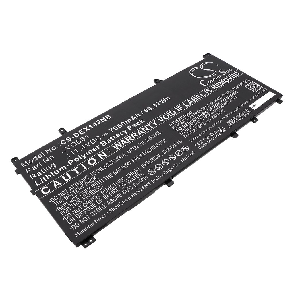 CS Laptop Battery DELL V4N84,VG661 11.4V 7050mAh / 80.37Wh