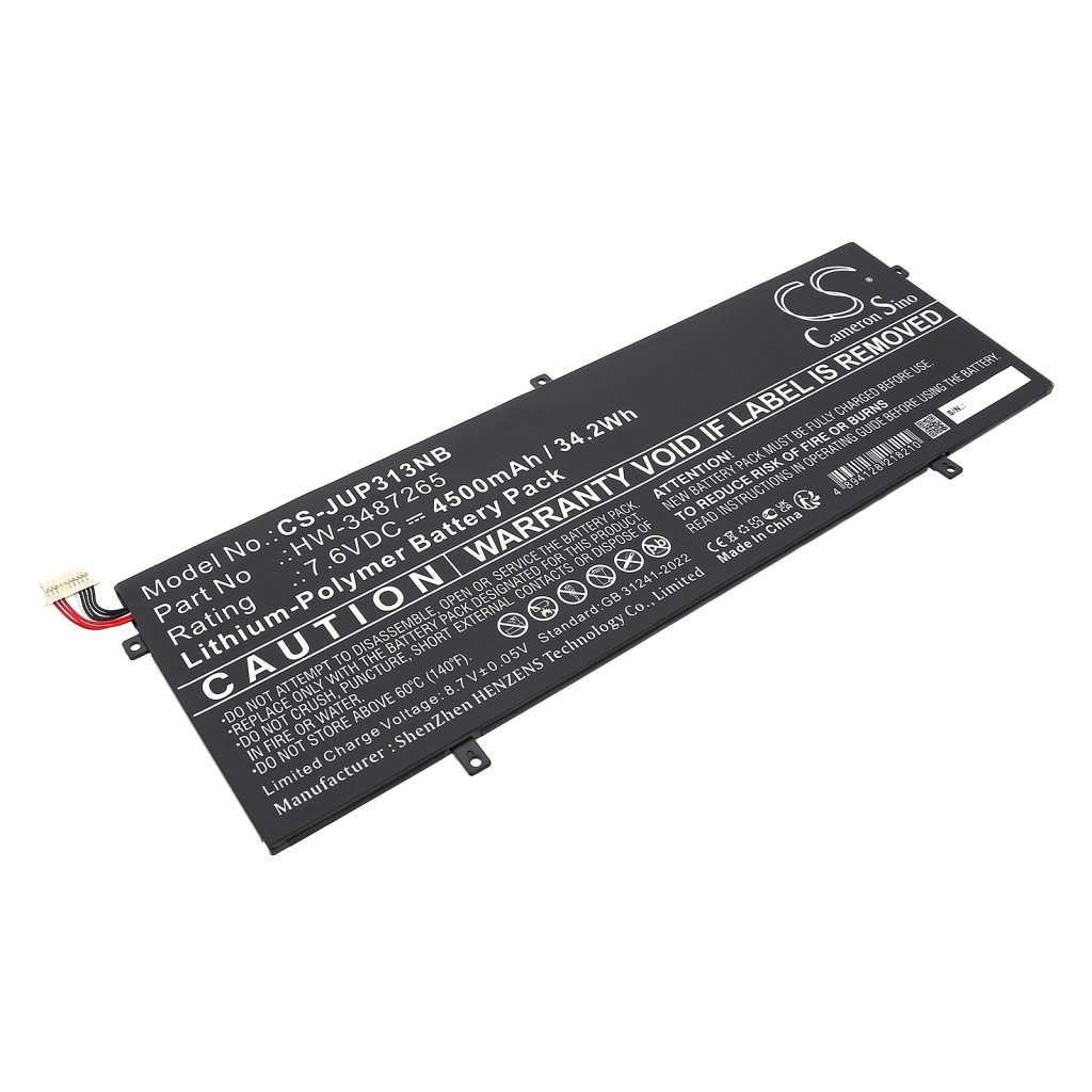CS sülearvuti aku Trekstor HW-3487265 7.6V 4500mAh / 34.2Wh