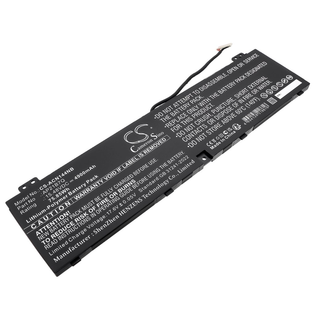 CS kannettavan tietokoneen akku Acer AP21B7Q,KT.00407.014 15.48V 4900mAh / 75.85Wh