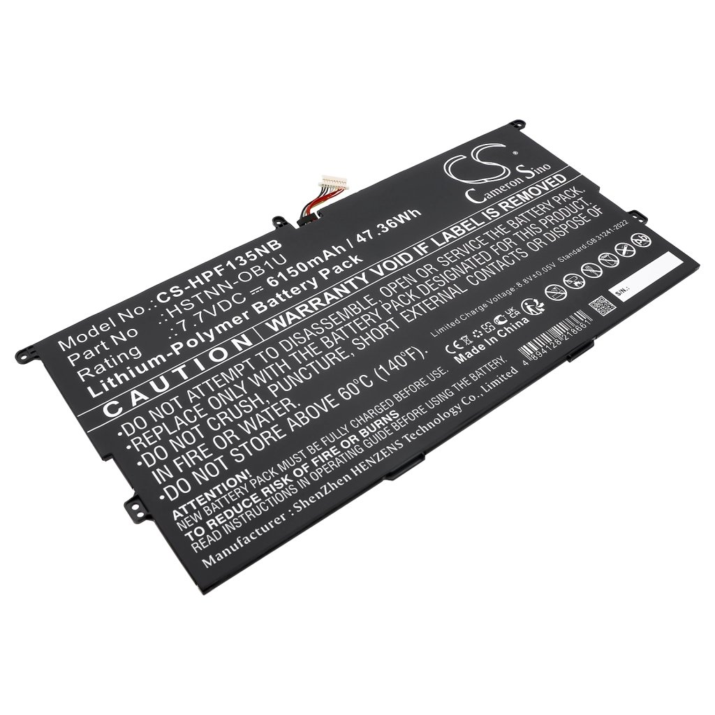CS Laptop Battery HP HSTNN-OB1U,M07389-AC1,M07392-005,MA04046XL,MA04XL 7.7V 6150mAh / 47.36Wh