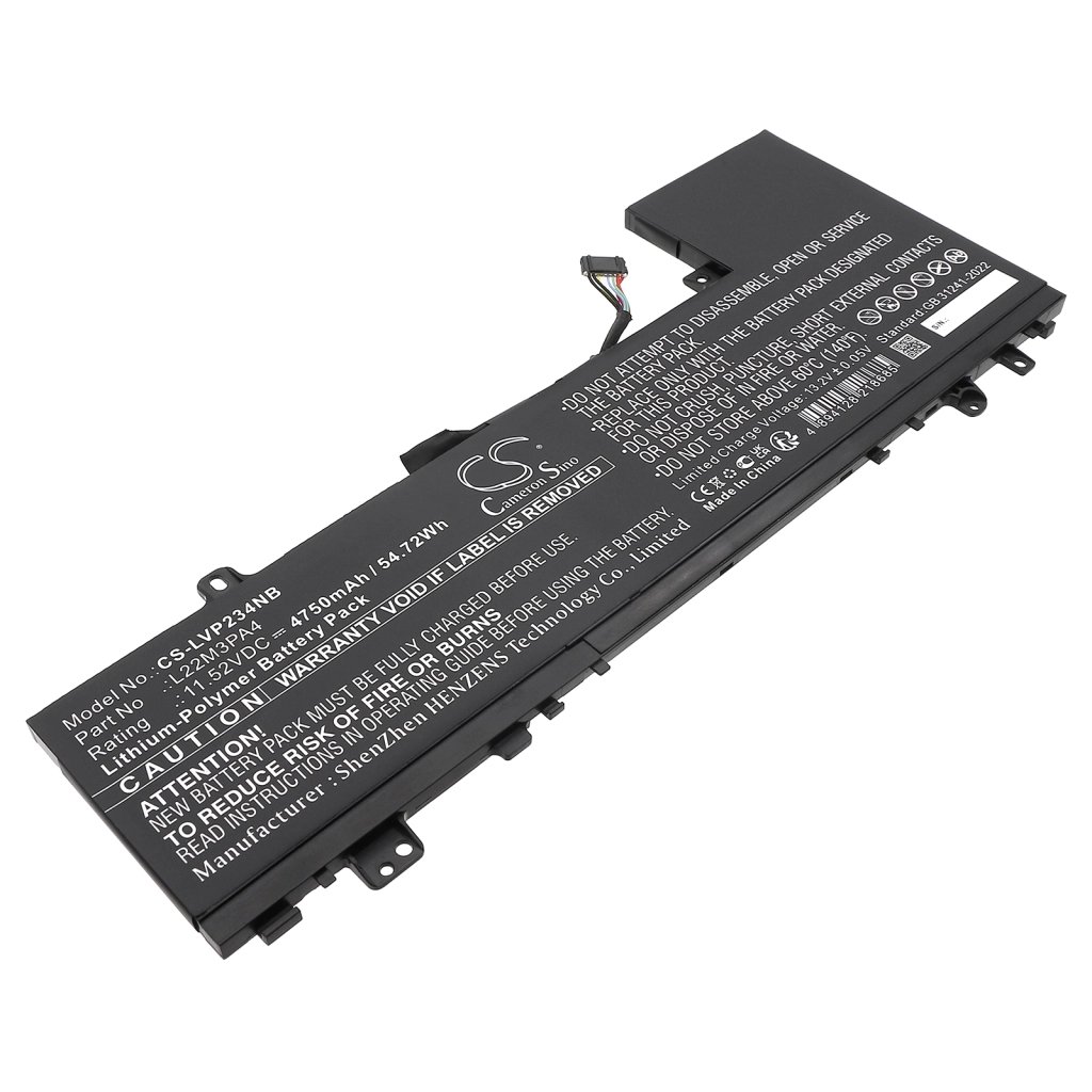 CS sülearvuti aku Lenovo 5B11K39352,5B11K39356,5B11K39359,5B11K39361 11.52V 4750mAh / 54.72Wh