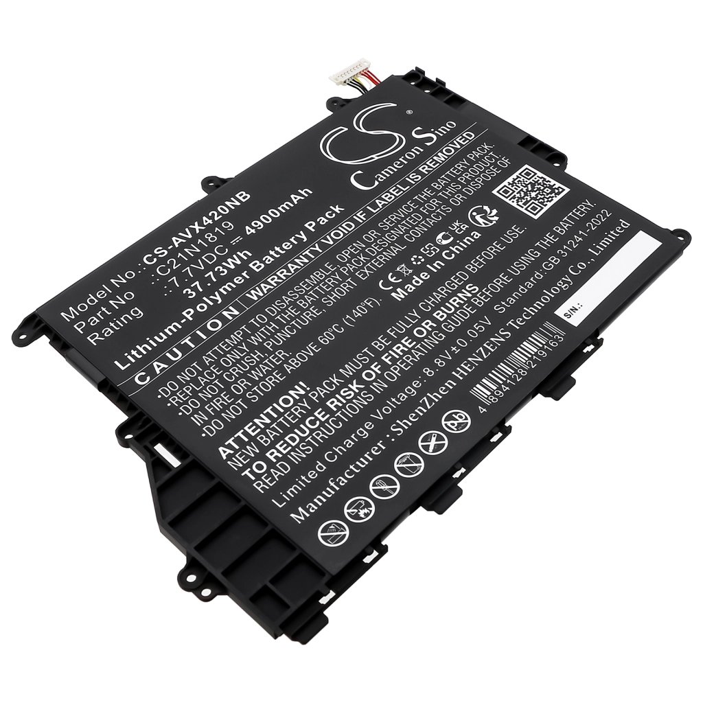 CS Laptop Battery Asus 0B200-03200000,C21N1819 7.7V 4900mAh / 37.73Wh