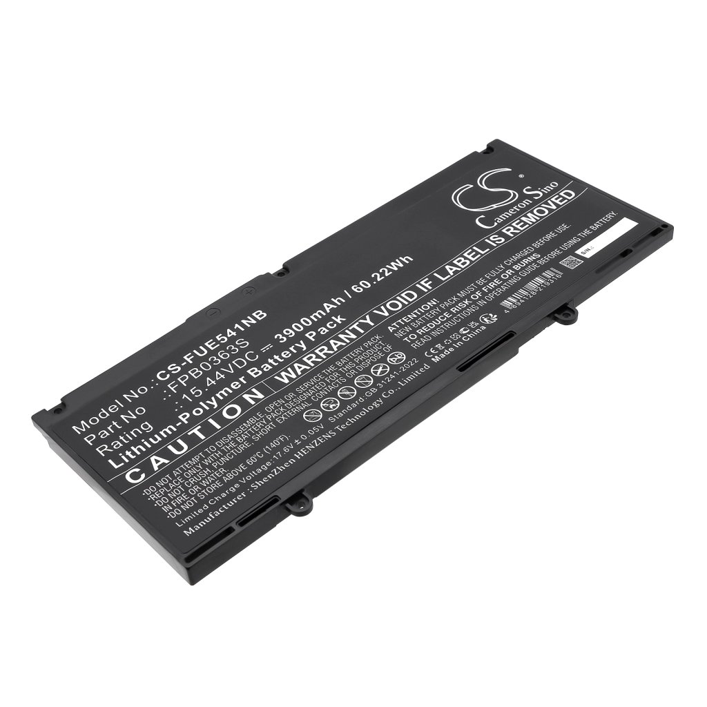 CS Laptop Battery Fujitsu CP813249-01,CP813249-04,CP833283-03,CP847055 15.44V 3900mAh / 60.22Wh
