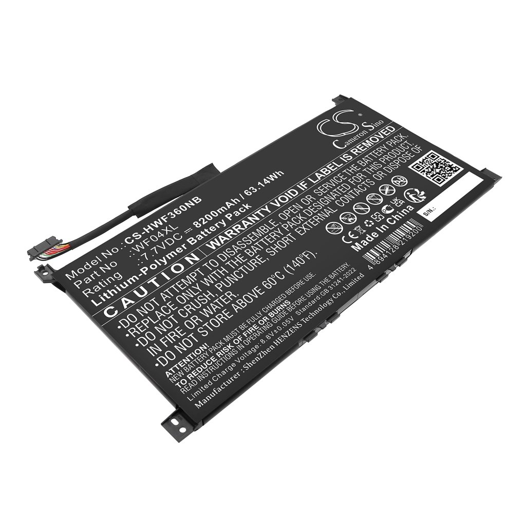 CS Laptop Battery HP HSTNN-OB2Y,M89926-1D1,M89926-AC1,M90073-005,TPN-IB0O,WF04XL 7.7V 8200mAh / 63.14Wh