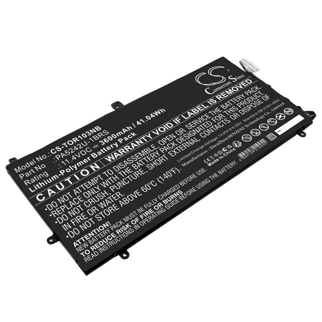 CS sülearvuti aku Toshiba PA5242U-1BRS 11.4V 3600mAh / 41.04Wh