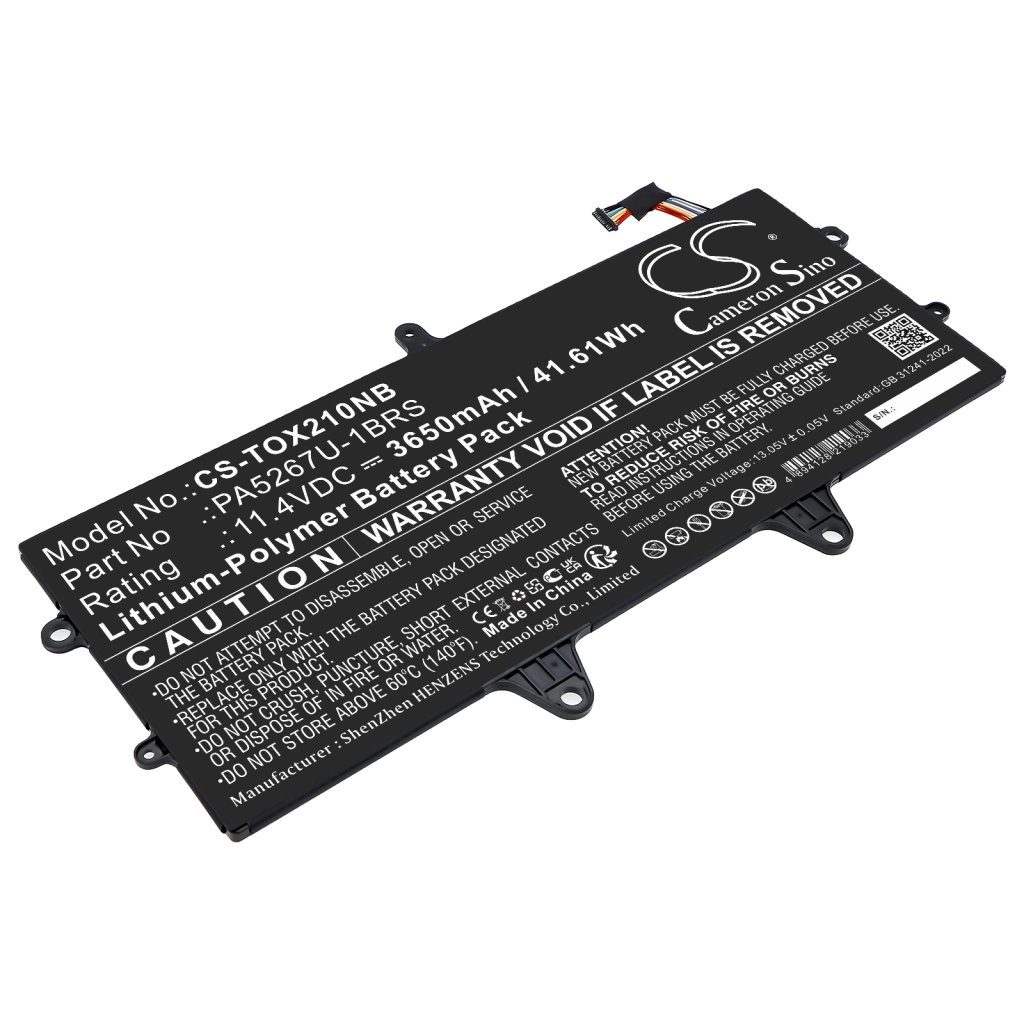 CS sülearvuti aku Toshiba PA5267U-1BRS 11.4V 3650mAh / 41.61Wh