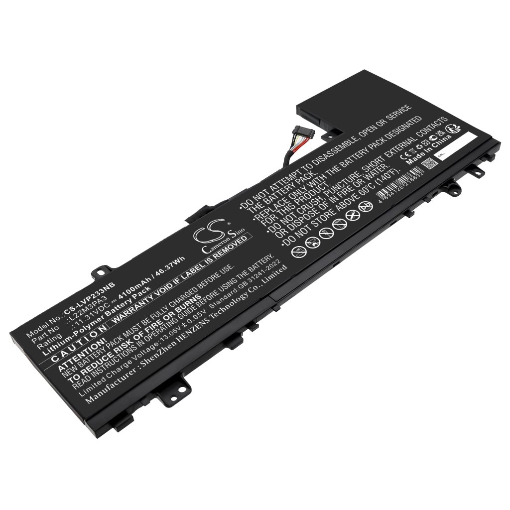 CS Laptop Battery Lenovo 5B11K39362,5B11N45396,L22B3PA3,L22C3PA3,L22D3PA3 11.31V 4100mAh / 46.37Wh