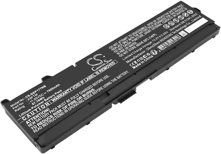 CS Laptop Battery DELL 5JMD8,965V4,X9FTM 11.55V 7600mAh / 87.78Wh