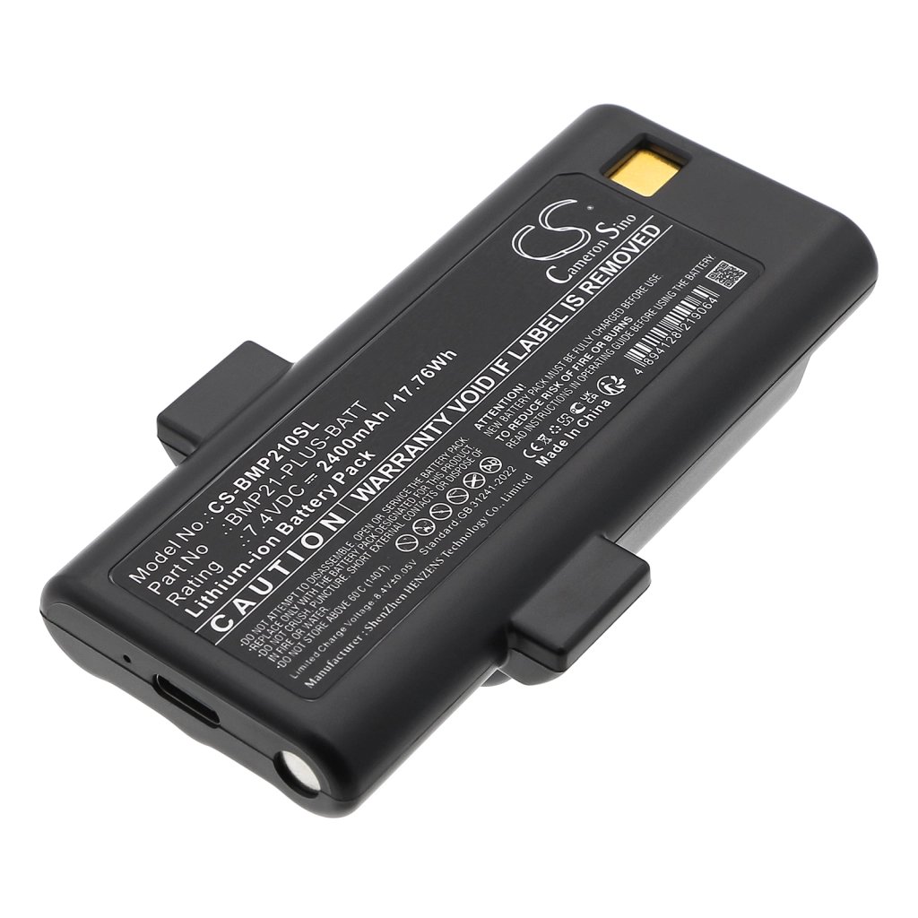 Brady 170420,BMP21-PLUS-BATT,G6120161 7.4V 2400mAh / 17.76Wh Portable Printer Battery