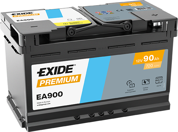Exide Premium 12V 90Ah 720A EA900 käynnistysakku