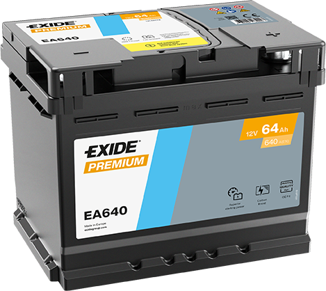 Exide Premium 12V 64Ah 640A EA640 käivitusaku
