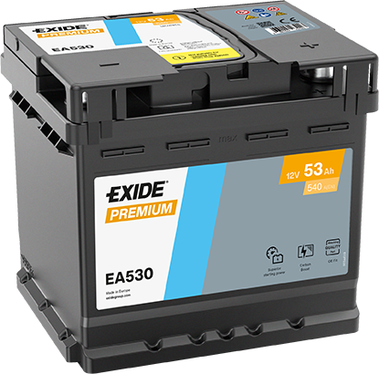 Exide Premium 12V 53Ah 540A EA530 käivitusaku