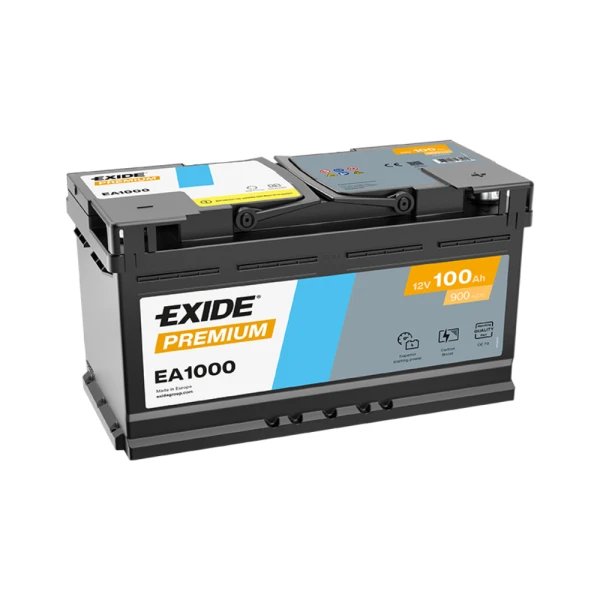 Exide Premium 12V 100Ah 900A EA1000 аккумулятор