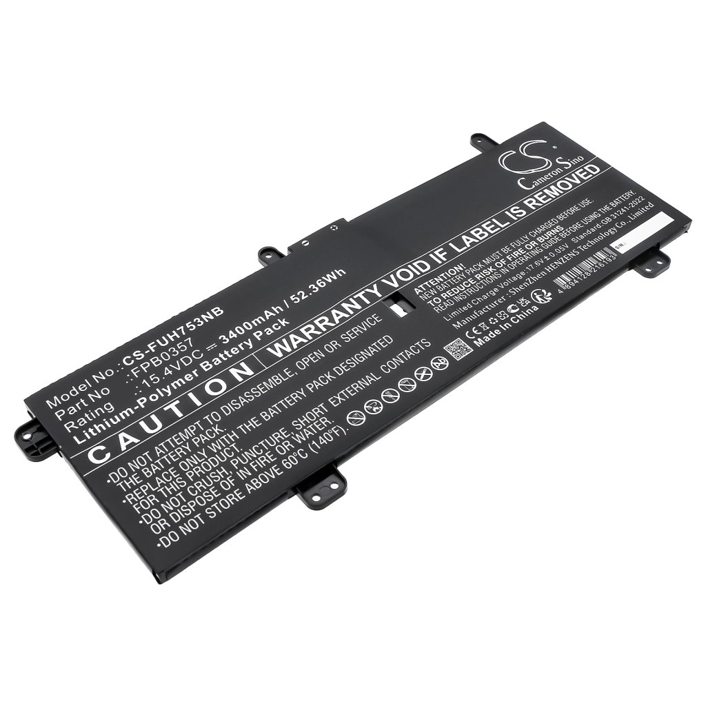 Fujitsu CP790491-01,CP790492-01,FPB0356,FPB0357,GC020028M00,GC020028N00 15.4V 3400mAh / 52.36Wh tahvelarvuti aku
