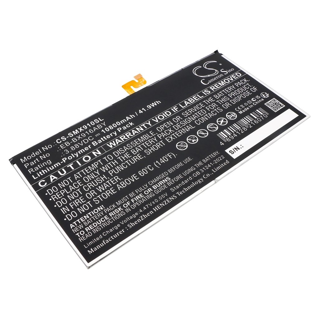 Samsung EB-BX916ABY,GH82-31915A 3.88V 10800mAh / 41.9Wh tahvelarvuti aku