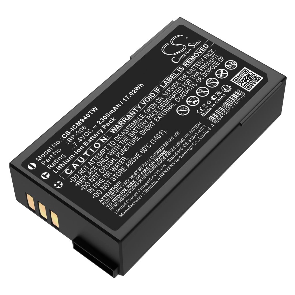 Icom BP-306 7.4V 2300mAh / 17.02Wh rācijas akumulators
