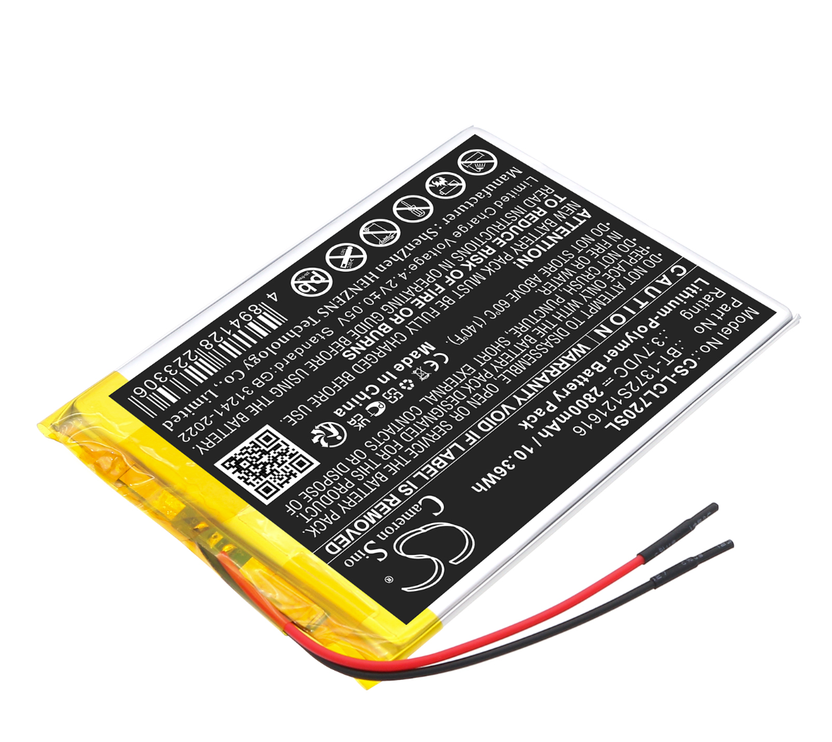 Polaroid SR3070110P 3.7V 2800mAh / 10.36Wh Tablet Battery