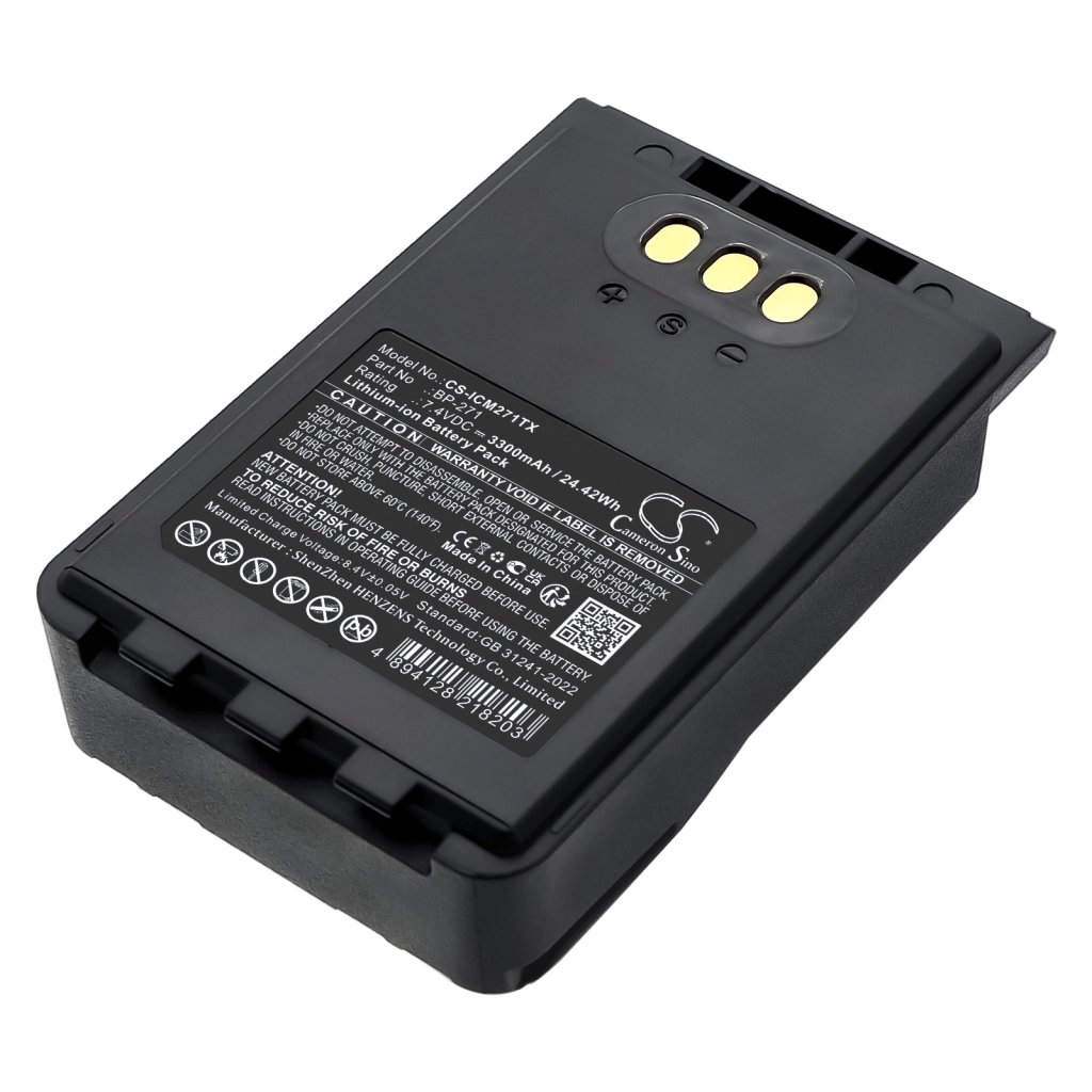 Icom BP-271,BP-272Li 7.4V 3300mAh / 24.42Wh rācijas akumulators