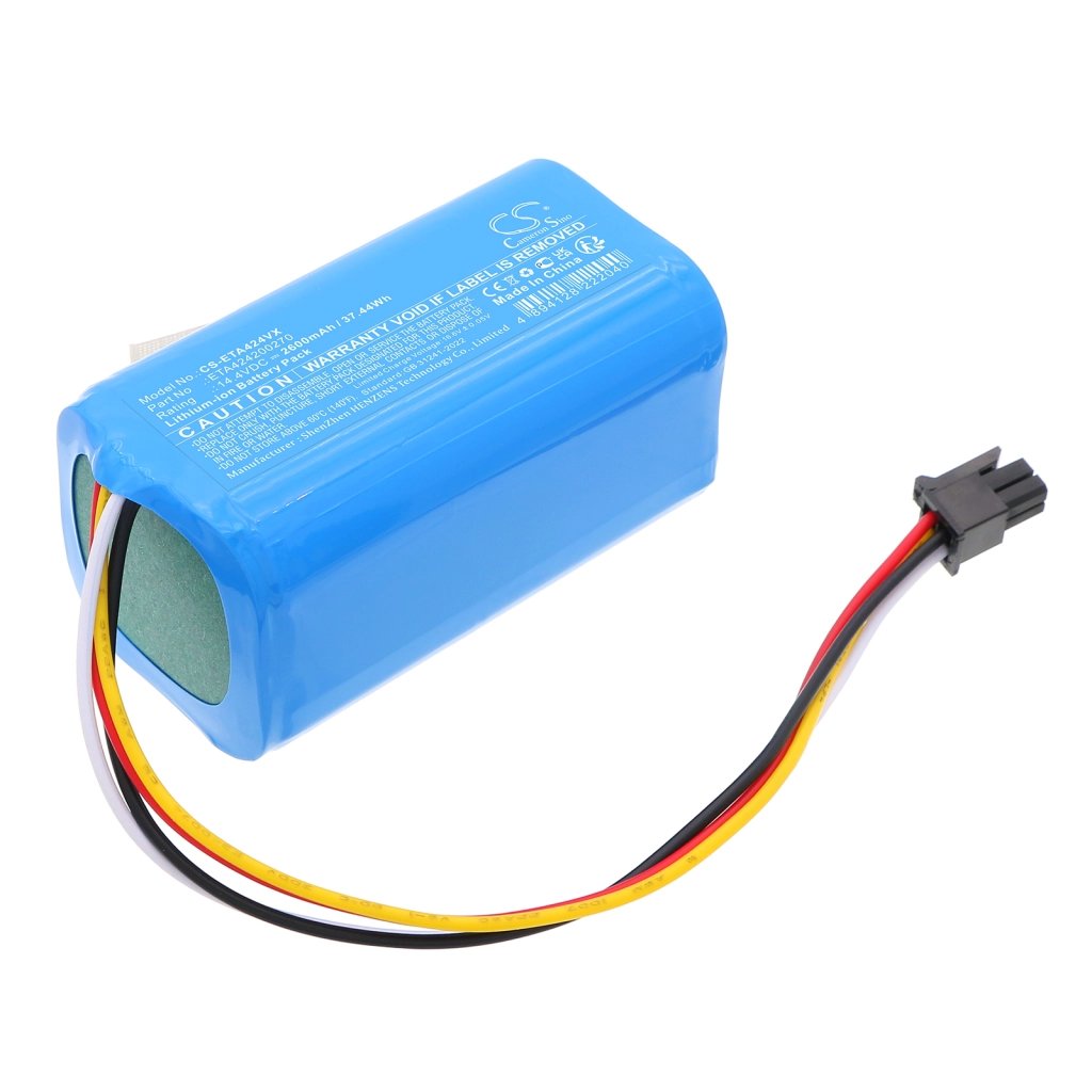 ETA 2420 0270,ETA424200270 14.4V 2600mAh / 37.44Wh putekļsūcēja akumulators