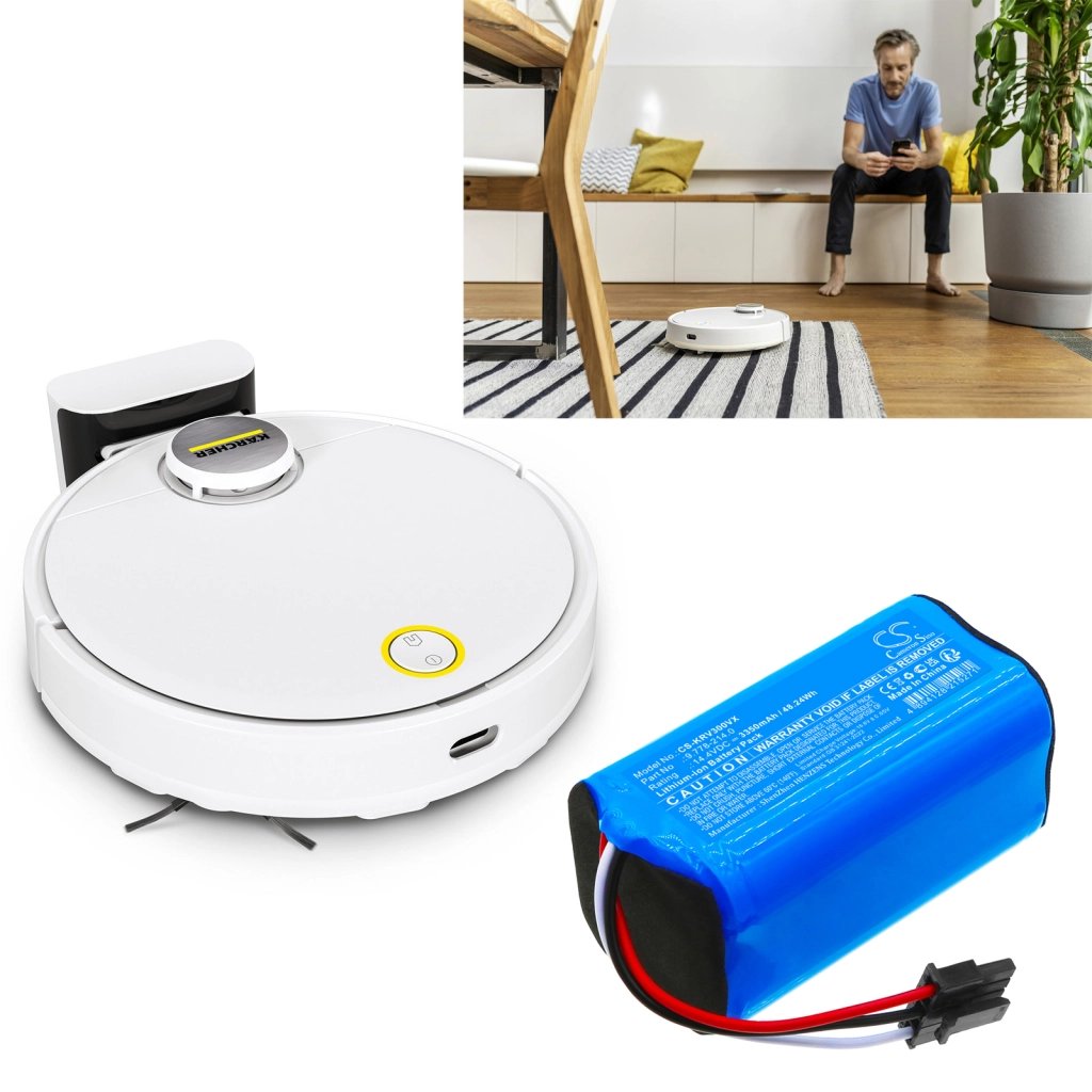 KARCHER 9.778-214.0 14.4V 3350mAh / 48.24Wh putekļsūcēja akumulators