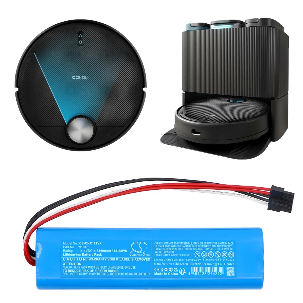 CECOTEC 91046 14.4V 3350mAh / 48.24Wh putekļsūcēja akumulators