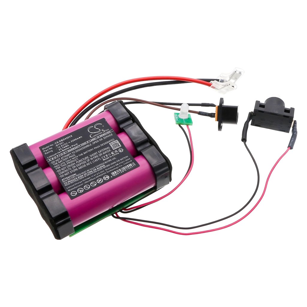Dirt Devil BY001 10.8V 2200mAh / 23.76Wh putekļsūcēja akumulators