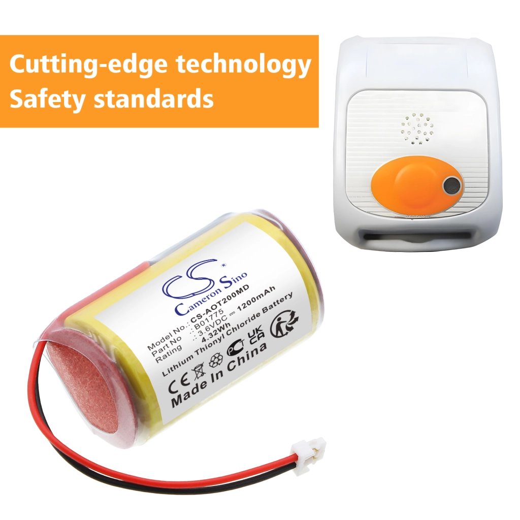 AeroScout B01775,OM01775,XLP-050F 3.6V 1200mAh / 4.32Wh meditsiiniseadme aku