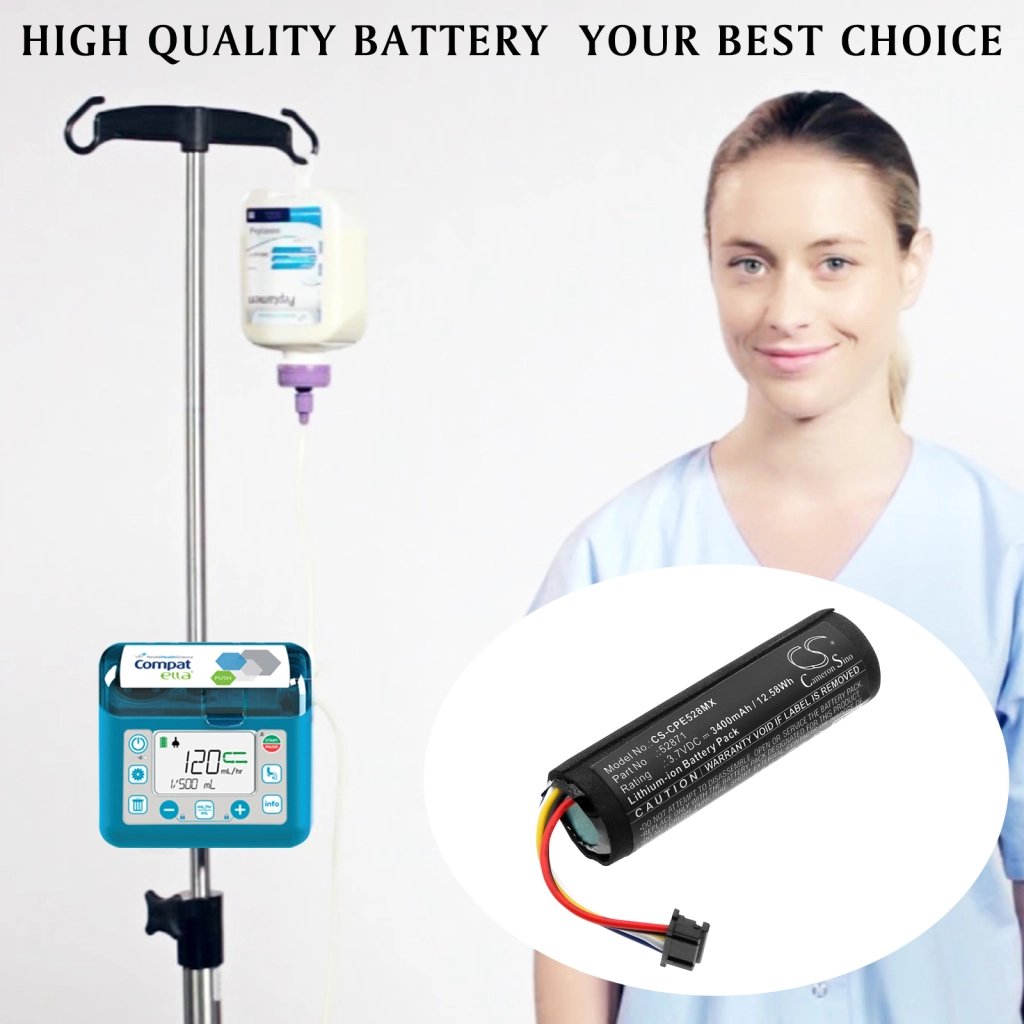 Compat Ella 52871 3.7V 3400mAh / 12.58Wh meditsiiniseadme aku