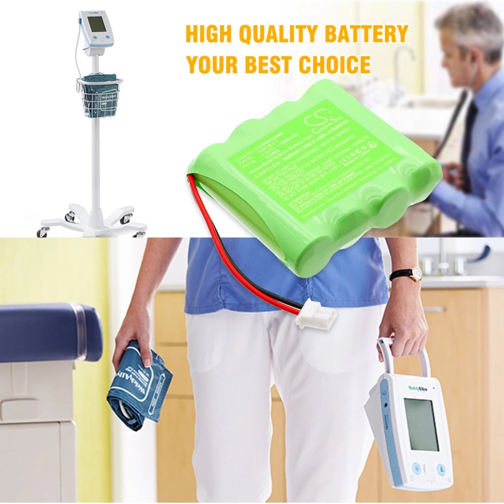 Welch-Allyn 110969-O,2400-BATT 4.8V 2500mAh / 12.0Wh medicīnas ierīces akumulators