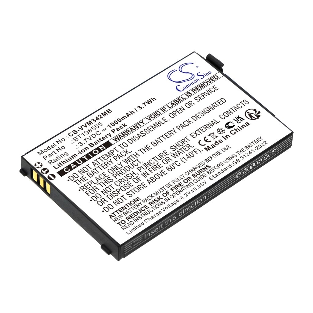 VTech BT198555,BT298555 3.7V 1000mAh / 3.7Wh bērnu monitora akumulators