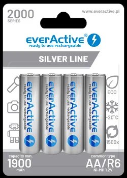 everActive Silver Line AA/R6 2000mAh Ni-MH akumulatoru  4pcs