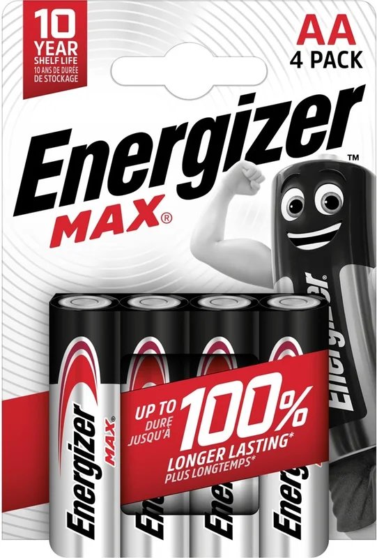 Energizer Max LR6 AA BL4 батарейка