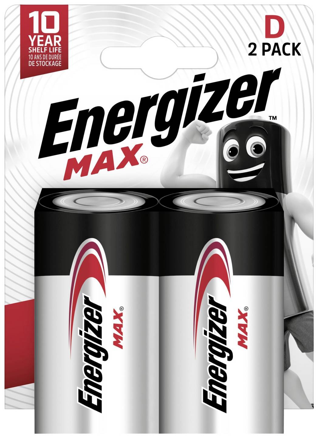 Energizer Max LR20 D BL2 батарейка