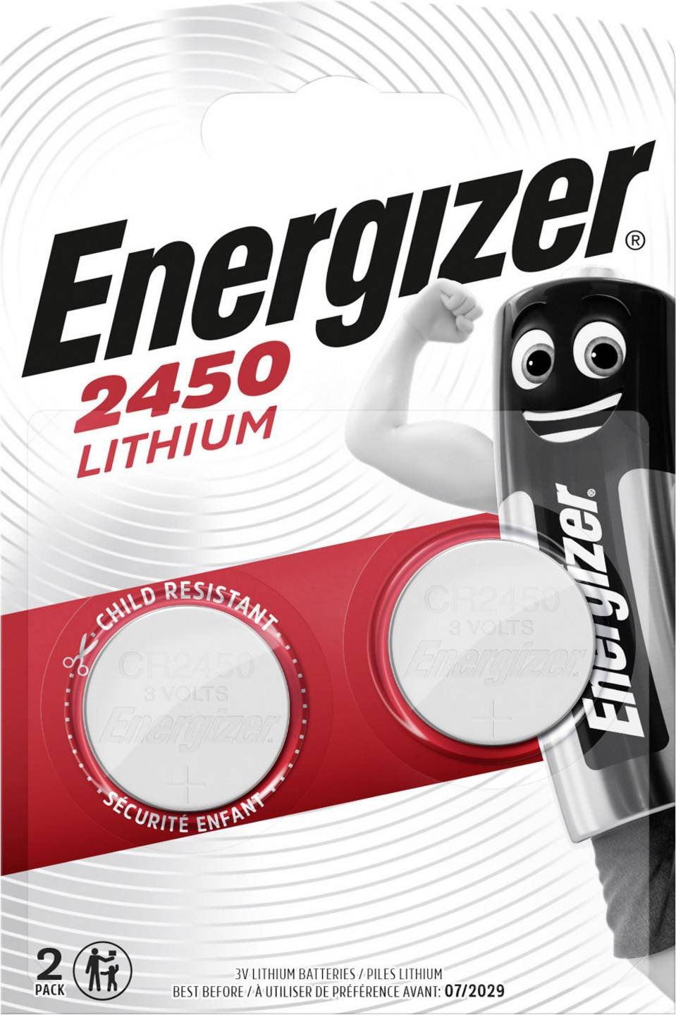 Energizer Lithium CR2450 BL2 paristo