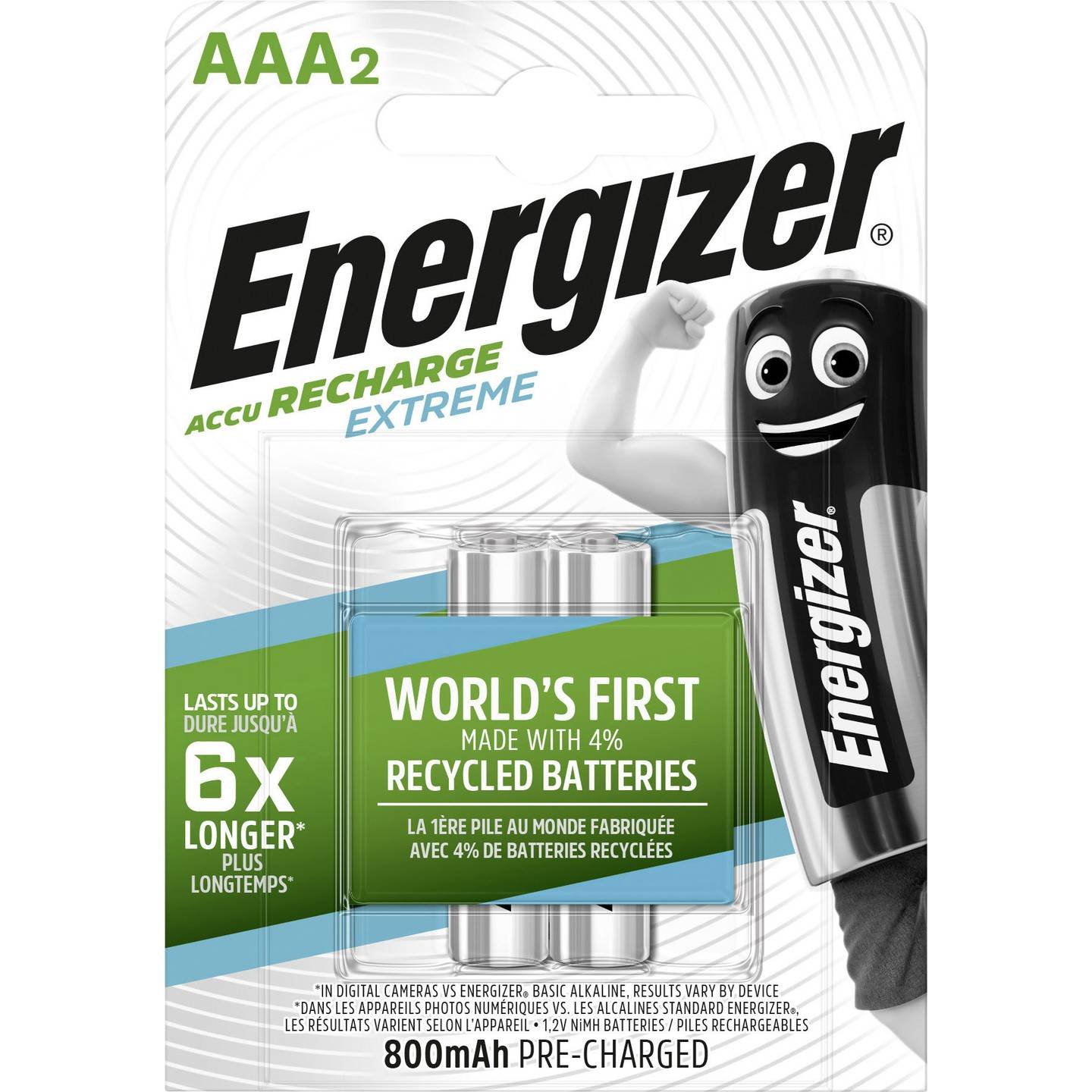 Energizer Extreme HR03 AAA 800mAh aku 2-pakk