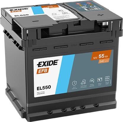 Exide EL550 EFB 55Ah 540A 207x190x175 -+ аккумулятор
