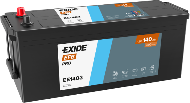 Exide Extra StrongPRO EFB+ EE1403 12V 140Ah 800A (EN) akumulatora