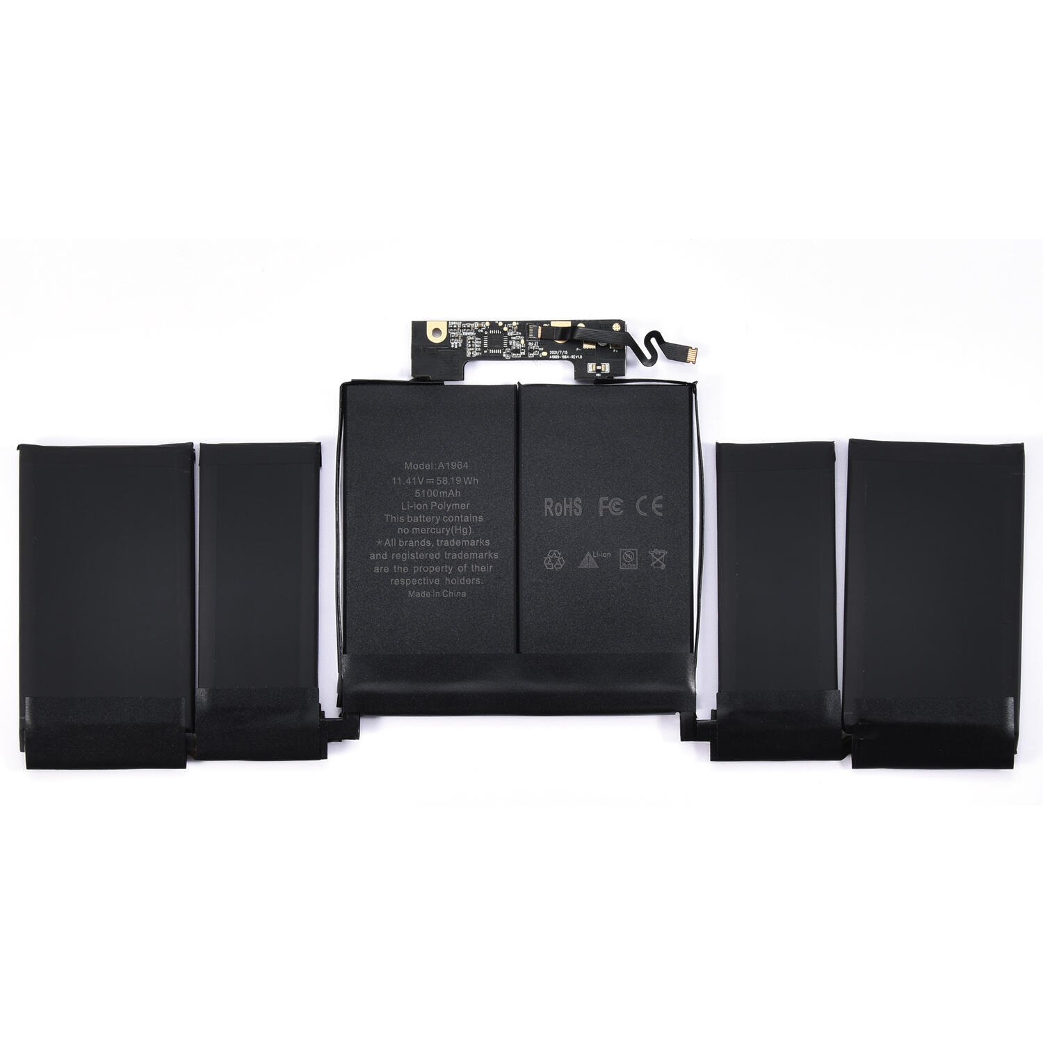 Ironcell Apple Macbook Pro A1964, A1989 11.41V 5100mAh 58Wh Li-Polymer klēpjdatoru akumulatoru