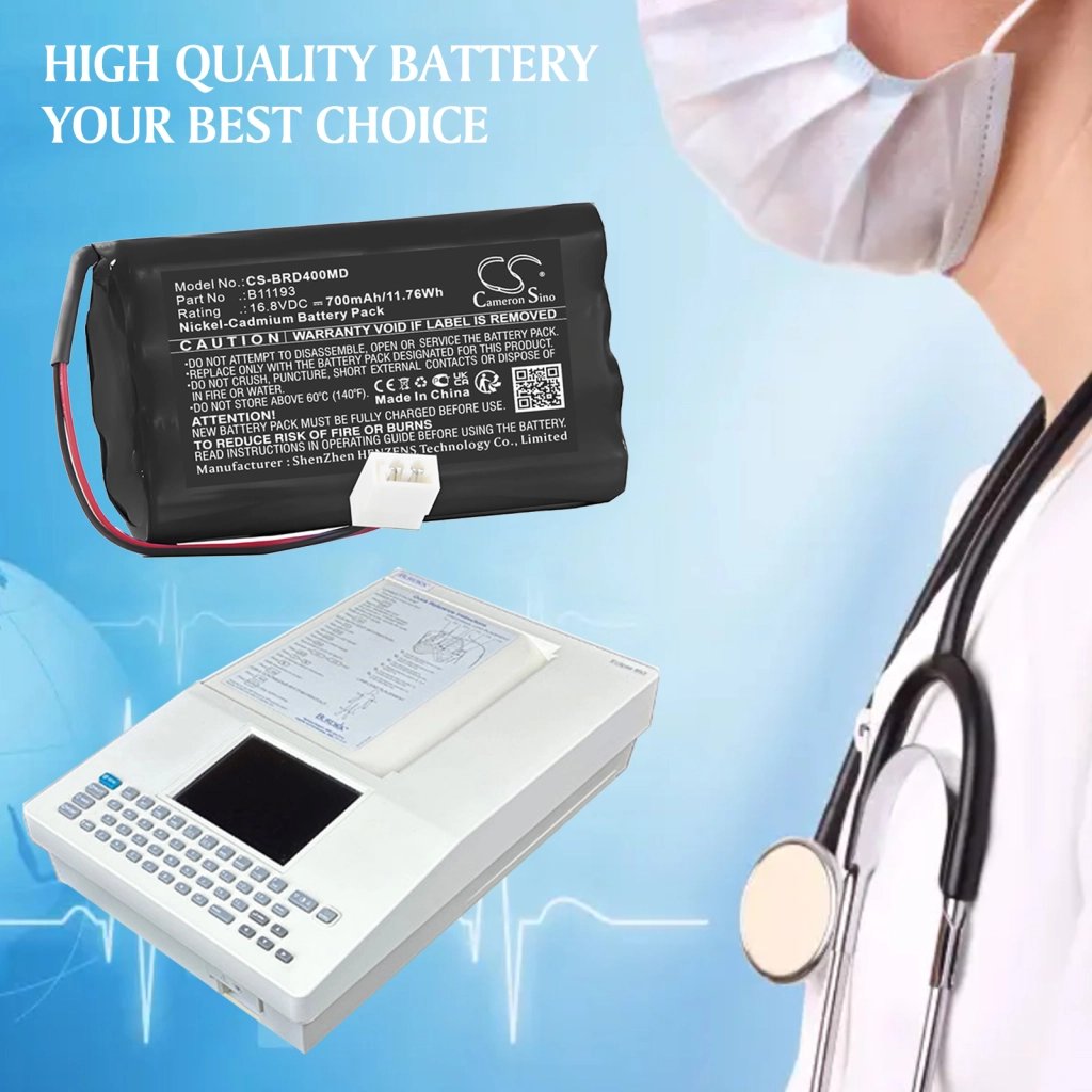 Burdick  5834,120292, 862988, 863696, AMED2092,  B11193, BATT/110292, EE050443, MED2092, OM11193 16.8V 700 mAh / 11.76 Wh meditsiiniseadme aku