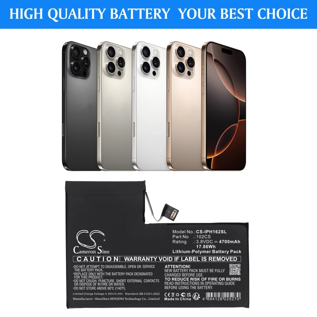 Apple 102CS 3.8V 4700 mAh / 17.86 Wh аккумулятор для мобильного телефона