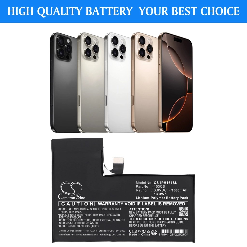 Apple 103CS 3.8V 3500 mAh / 13.3 Wh аккумулятор для мобильного телефона