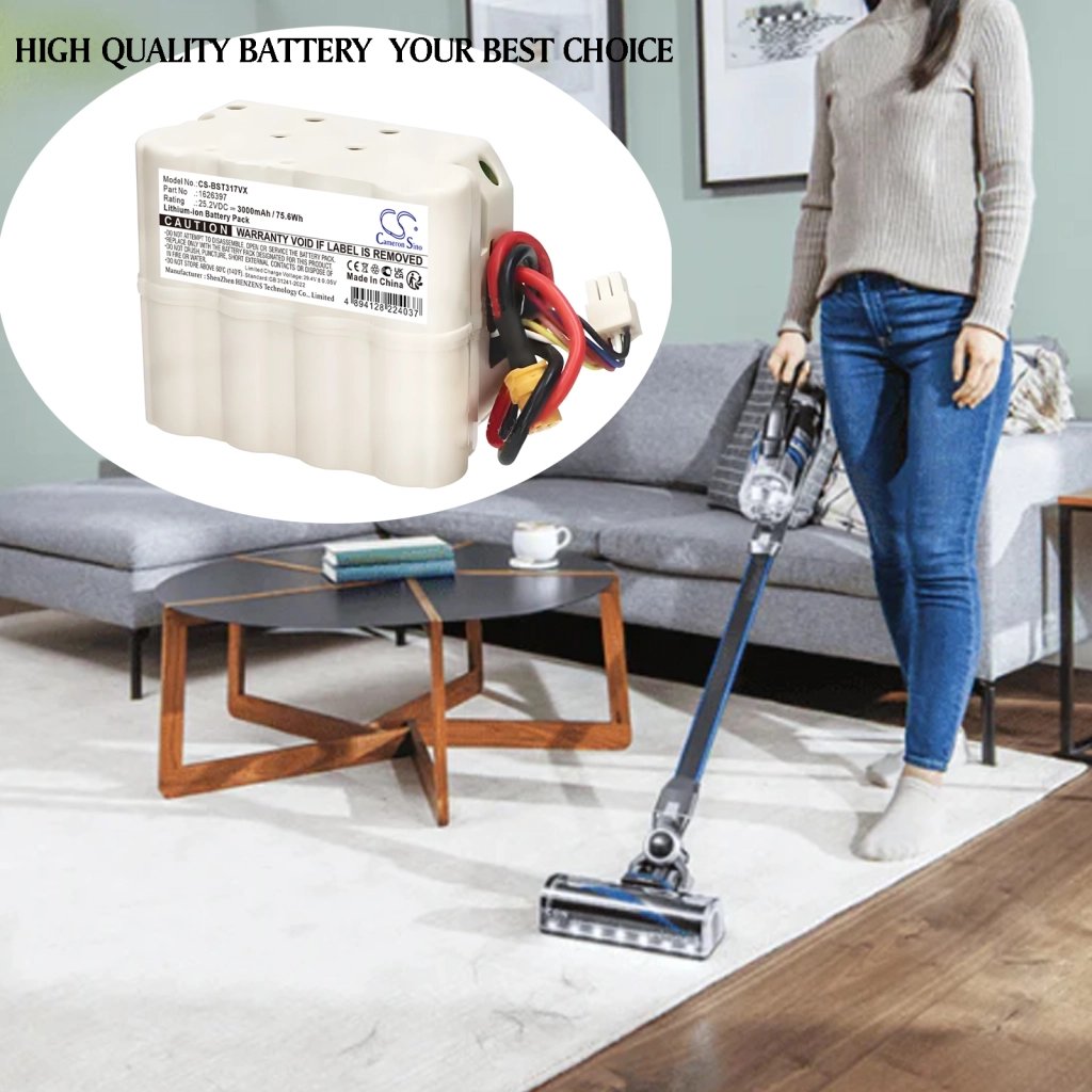 Bissell 1626397,1626397 530Q,1626397 S30Q 25.2V 3000 mAh / 75.6 Wh tolmuimeja aku