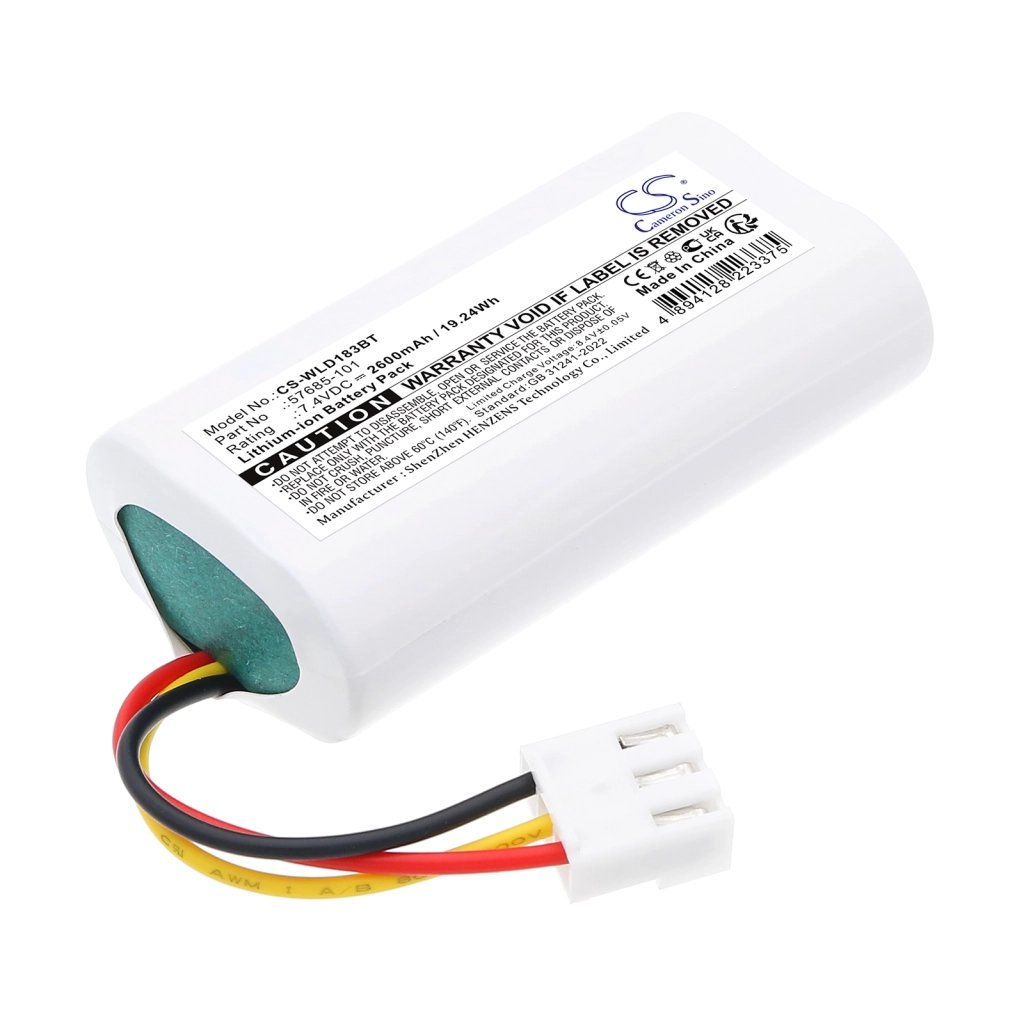 Winland 57685-101,EAPro-GTWY-BAT,M-001-0172 7.4V 2600 mAh / 19.24 Wh alarmsüsteemi aku
