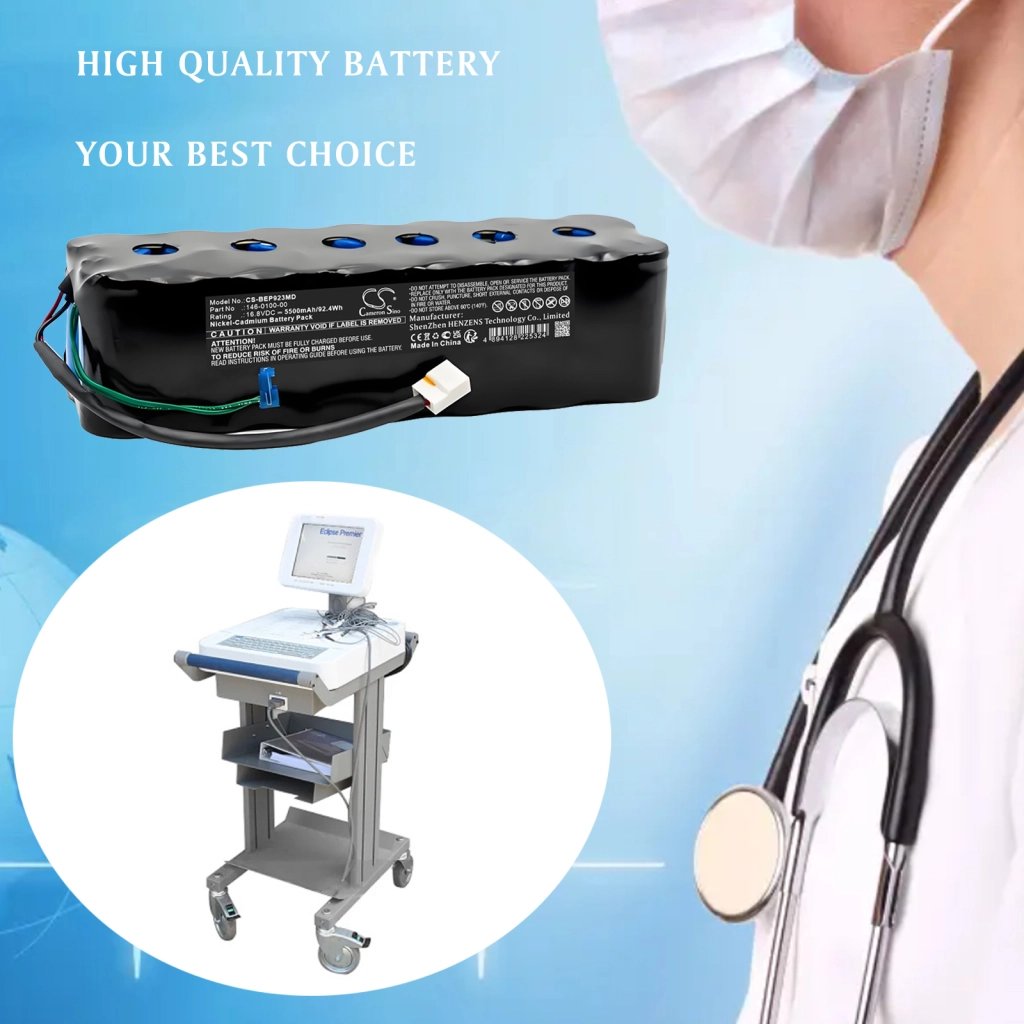 Burdick  146-0100-00, 5003, 92301, AS35003, B11270,OM11270 16.8V 5500 mAh / 92.4 Wh lääketieteellinen laite akku