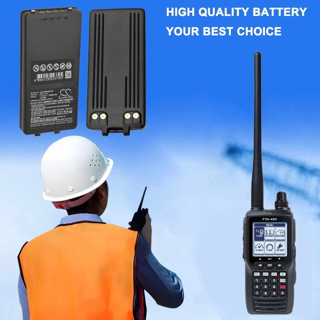 YAESU SBR-12Li,SBR-39Li 7.4V 2000 mAh / 14.8 Wh raadiosaatja aku